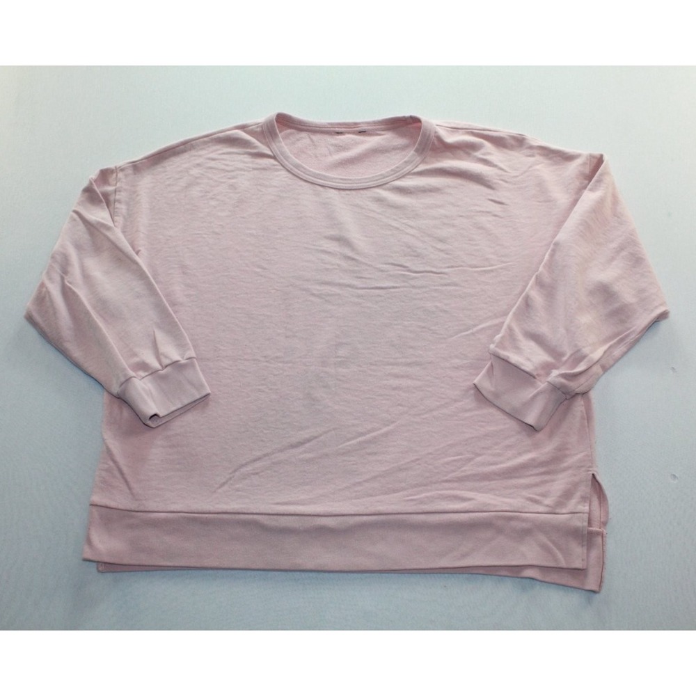 Buffalo David Bitton Sweatshirt Womens XXL Pink Crew Neck Long Sleeve